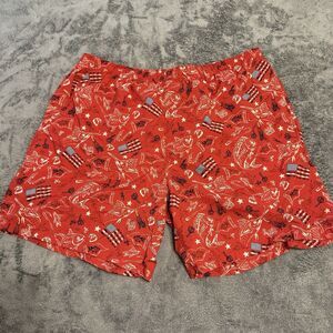 Columbia PFG Men’s Swim Trunks Size XL‎ Red Fishing America Eagle